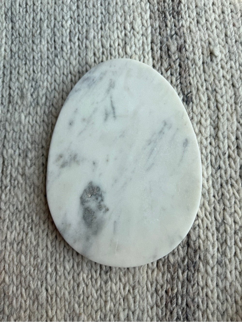 White Marble Oval Tray Coaster